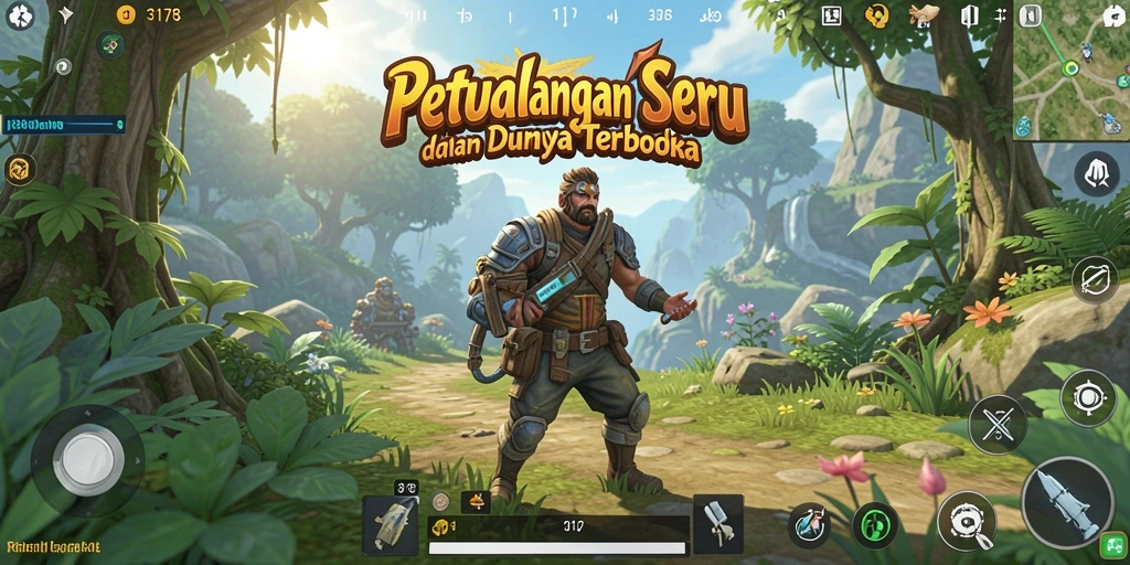 Gameplay seru di dunia terbuka 3178 dengan banyak aktivitas menarik.