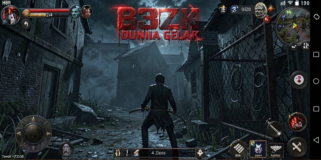 Tampilan gameplay <strong>33ZK</strong> yang mencekam dan penuh misteri.