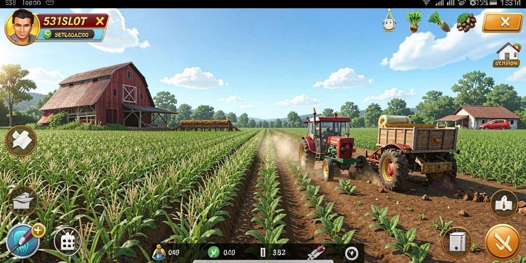 Tampilan gameplay menakjubkan dalam dunia pertanian 531SLOT.