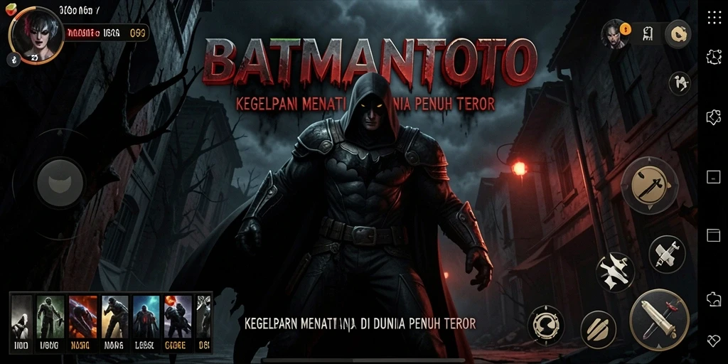 Screenshot menampilkan momen menyeramkan dari gameplay BATMANTOTO.