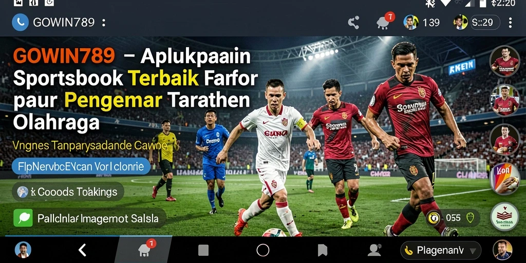 Tampilan antarmuka GOWIN789 yang modern dan menarik saat bermain taruhan.