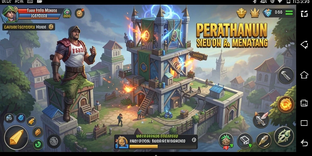 Gameplay menara pertahanan yang strategis dan mendebarkan di HARAPJP.
