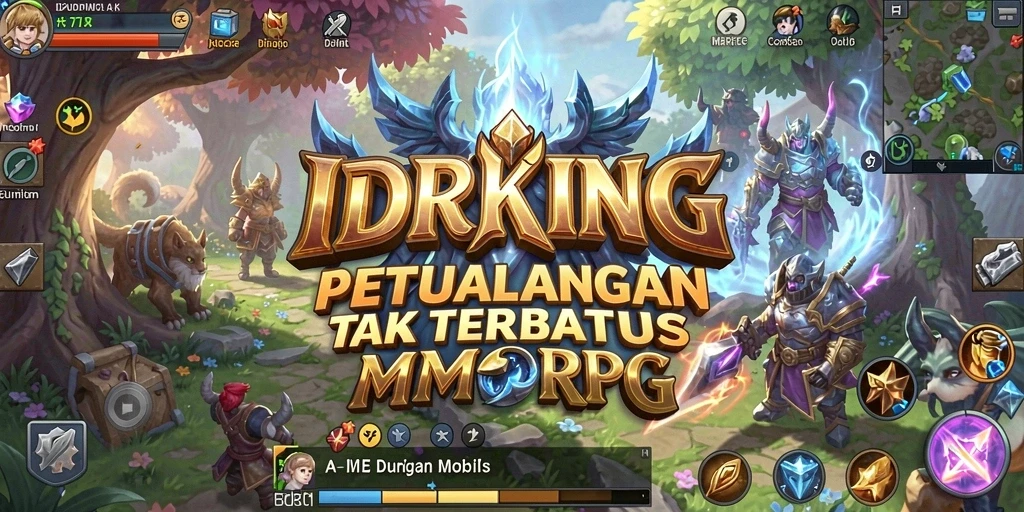 Screenshot menampilkan pertempuran epik dalam dunia IDRKING.