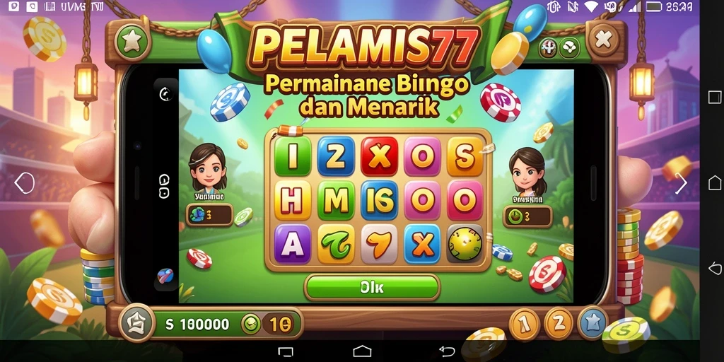 Screenshot gameplay PELAMIS77 yang menampilkan keseruan bermain Bingo.