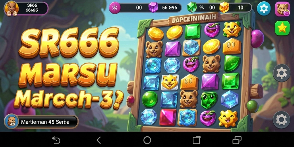 Tampilan gameplay menarik dari game Match-3 yang seru.