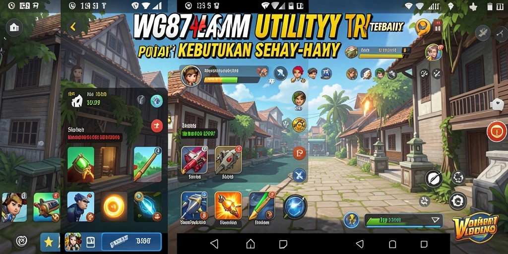 Tampilan antarmuka aplikasi WG87 yang bersih dan menarik.